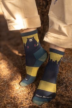 Bear Town Hiking Micro Crew – Sock Dreams Winter Socks For Outdoor Activities, Kilt Socks, Darn Tough Socks, Wool Hiking Socks, Half Socks, Plus Size Tights, Tabi Socks, Sweater Socks, Trouser Socks