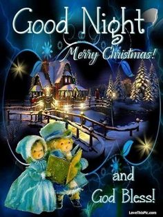 good night merry christmas and god blessing