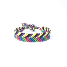 Two-in-one pride flag bracelet, Non binary and polysexual m. Handcrafted of high quality embroidery floss. You can wear it all the time. All my bracelets are made in smoke-free and pet-free environment. SIZE: Lenght (pattern part): 13-19 cm (5.11-7.50 in.) Width: 1.3 cm (0.51 inches) See my other listings for other colors and designs! **Please take note: the colors of the product may vary due to different screen representations of the online photos. Back to my shop: https://www.etsy.com/shop/Som Multicolor Rave Style Friendship Bracelet For Gift, Multicolor Rave Friendship Bracelets As Gift, Multicolor Rave Style Friendship Bracelets As Gift, Handmade Rave Style Friendship Bracelet, Rave Style Multicolor Friendship Bracelet Gift, Rainbow Rave Bracelets For Friendship, Handmade Multicolor Rave Friendship Bracelets, Rave Style Multicolor Friendship Bracelets, Nonbinary Bracelet