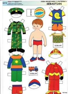 Boy Paper Dolls Printable Free, Paper Doll Boy, Disney Paper Dolls, Fabric Doll Pattern, Printable Paper Dolls, Boy Printable, Paper Dolls Clothing, Paper Boy, Paper Dolls Diy