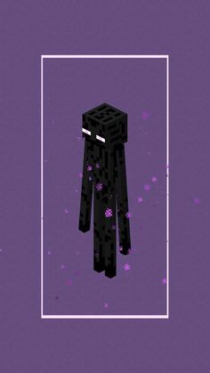 a purple background with an image of a black object