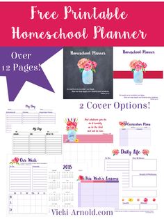 the free printable homeschool planner