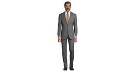 Vendetta Premium Grey Pick & Pick Suit - Oliver Wicks Custom Suit, Linen Suit, Summer Suits, Green Wool, Wicks, Sage Green, Custom Made, Suit Jacket, Perfect Fit