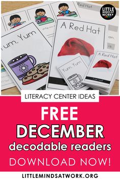 the free december printables for kids to use with their own books and activities