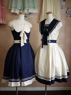 Lizzie Empires, French Sailor, Classic Lolita, Sailor Fashion, Retro Mode, Japanese Street Fashion, Hello Gorgeous