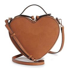 Miami HeatYou'll heart this LC Lauren Conrad Love crossbody bag. How do you accessorize? Check out our ACCESSORIES GUIDE for essential tips to elevate your style with must-have accessories.PRODUCT FEATURES 6.25"H x 8.3"W x 2.25"D 3" drop down handle length Crossbody strap length: 22"-24" Removable/adjustable crossbody strap Zipper closure Rose gold-tone hardware Interior: 1 slip pocketCONSTRUCTION & CARE Body: PU Lining: 80% polyester, 20% recycled polyester Wipe clean ImportedRESPONSIBLE Contai Lauren Conrad Collection, Cute Crossbody Bags, Chelsea Ankle Boots, Lc Lauren Conrad, Arm Candy, Lauren Conrad, Bago, Crossbody Strap, Fashion Handbags