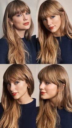 Taylor Swift Hair Bangs, Taylor Swift Hair Color, Taylor Swift Haircut, Taylor Swift Bangs, Wedding Shorthair, Shorthair Hairstyles Short Styles, Hairstyles Korean, Shorthair Hairstyles