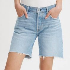 501® '90s Women's Shorts - Medium Wash | Levi's® US 90s Jean Shorts, 90s Jean, 90s Jeans, Women's Shorts, Jean Shorts, Levi's, Womens Shorts, Clothes, Denim Shorts