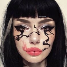 Editorial Make-up, Lipstick Eyes, Fantasy Make-up, Siren Song, Alt Makeup, Smink Inspiration, Alternative Makeup, Trash Polka