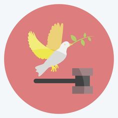 a white bird with yellow wings flying over a pipe