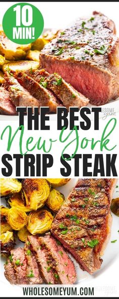 the best new york strip steak with roasted artichokes