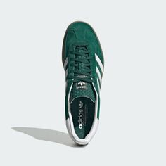 adidas GAZELLE INDOOR - Green | Men's Lifestyle | adidas US Adidas Gazelle Shoes, Gazelle Shoes, Adidas Gazelle Indoor, Vans Toddler, Vans Kids, Street Style Shoes, Duffel Bag Backpack, Indoor Sports, Size Chart For Kids