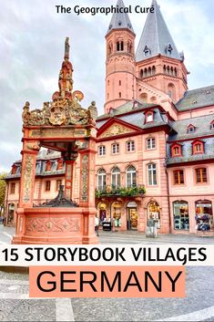 an image of the front cover of a storybook village in germany with text overlaying it