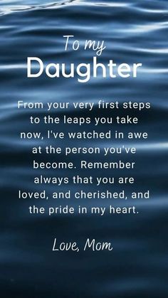 the poem to my daughter from her very first steps is shown in front of water