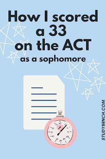 the cover of how i scored a 33 on the act as a sophmore