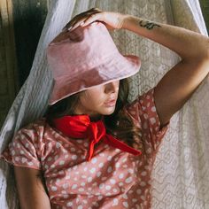 Linen Bucket Hat Beach Bucket Hat, Nature Details, Indonesian Language, Women Lifting, Bohemian Beach, Pink Linen, Sustainable Clothing, Pure Linen, Be Different