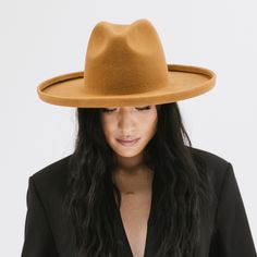 Gigi Pip felt hats for women - Maude Pencil Brim - curved crown with a stiff Short Brim Hat, Wide Brim Felt Hat, Gigi Pip, Pencil Roll, Floppy Hats, Felt Hats, Wide Brim Fedora, Modern Shapes, Set Apart