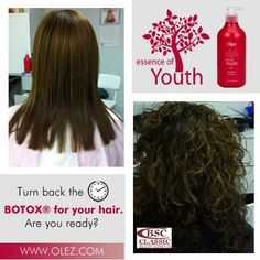 BOTOX for your hair! are you ready to turn back time?  Essence of Youth promises to turn back the hair’s clock Turn Back Time