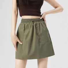 Lasaky - Professional High-Waisted Grey Short Skirt: Quick Dry Workwear Skirt Workwear Skirt, Stylish Midi Skirt, Denim Pencil Skirt, Short Skirt, Grey Shorts, Denim Mini Skirt, Types Of Skirts, High Waisted Denim, Olivia Mark