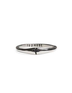 Promise Ring l Christian Rings Symbolic Promise Rings With Polished Finish, Symbolic Engraved Promise Ring, Symbolic Engraved Ring With Polished Finish For Promise, Promise Stackable Rings With Engraving Option, Symbolic Sterling Silver Stackable Promise Rings, Stackable Promise Rings With Engraving Option, Promise Stackable Rings With Engraving Option And Round Band, Promise Ring In White Gold, Symbolic White Gold Engraved Promise Ring