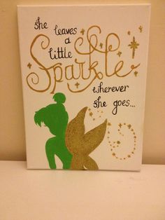 a greeting card with the words she leaves a little sparkle wherever she goes on it