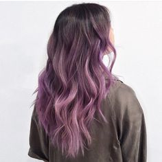 Lavender Hair Dye, Brown Ombre Hair Color, Purple Ombre Hair, Brown Ombre Hair, Hair Ombre