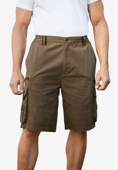 Boulder Creek® Ripstop Cargo Shorts | Fullbeauty Outlet Boulder Creek, Fast Shop, Swimsuits For All, Travel Light, King Size, Cargo Shorts, Outlet