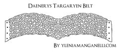 the cover art for daenery's targaryen belt by yeanna gangeli