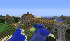 an image of a large house in minecraft