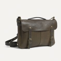 Mens Bags - Leather Messenger Bag For Men | Bleu de chauffe Utility Satchel Bag For Everyday Use, Utility Rectangular Bags For Everyday Use, Utility Crossbody Bag For Everyday Use, Utility Satchel Bag For Daily Use, Everyday Utility Crossbody Bag, Utility Travel Bags With Zippered Pockets, Utility Travel Bag With Silt Pocket, Everyday Utility Rectangular Bag, Leather Utility Bag For Everyday Use