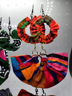 Multicolor Drop Wrap Earrings, Diy Fabric Earings, Traditional Multicolor Small Hoop Earrings, Earrings Handmade Fabric Earrings Handmade, Traditional Small Hoop Multicolor Earrings, Trendy Handmade Multicolor Plug Earrings, Trendy Multicolor Handmade Plug Earrings, Fabric Scrap Earrings, Fabric Earrings Diy