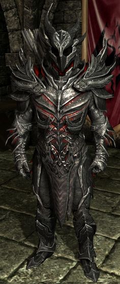 Daedric Armor Daedric Armor, Armadura Cosplay, Luis Royo, Alphonse Elric, Elder Scrolls V Skyrim