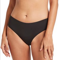 These Bikini Bottoms Offer A Comfortable And Flattering Fit Thanks To Supportive Power-Mesh Lining. Full Coverage Back Mesh Liner 85% Nylon, 15% Elastane Hand Wash, Dry Flat Imported Black Shaping Swimwear In Nylon, Shaping Black Swimwear With Smoothing Detail, Black Seamless Shaping Swimwear, Black Shaping Swimwear Brief, Black Shaping Brief Swimwear, Zaful Bikinis, Sustainable Swimwear, Reversible Bikinis, Sea Level