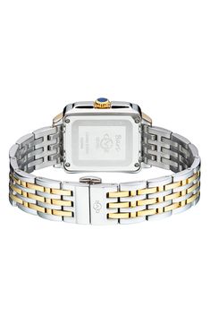 A lustrous mother of pearl dial adds chic style to this timeless bracelet watch. 34mm x 30mm case, 18mm band width Deployment clasp 18 diamonds Swiss quartz movement Antireflective sapphire face Mineral dial Made in Switzerland 2 year warranty Timeless Bracelet, Pearl Diamond, Bari, Casio Watch, Quartz Movement, Mother Of Pearl, Diamond Bracelet, Nordstrom Rack, Switzerland