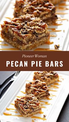 Pecan Pie Bars Pioneer Woman Pioneer Woman Pecan Pie, Pioneer Woman Desserts, Oatmeal Fudge Bars, Pecan Pie Bars Recipe, Best Pecan Pie, Fudge Bars, Pecan Pie Bars