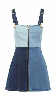 Vestiti In Jeans, Blue Color Dress, Diy Vetement, Denim Ideas, Alice Mccall, Dresses Blue, Color Dress, Stage Outfits, Teen Fashion Outfits