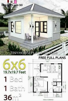 the tiny house plan is very small and has two levels to fit in with it