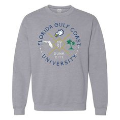 DESCRIPTION Show your FGCU Pride in this great Licensed sweatshirt! Whether you are tailgating at a FGCU football game, or in the stands cheering on the Eagles Basketball team. Show off your FGCU Pride in this sweatshirt. A great addition to your wardrobe. A Unisex Fit, perfect for adult Men and Women. Available in S - 3XL This shirt runs true to size and is pre-shrunk. Great for Christmas gifts, birthdays or just to treat yourself to a great graphic tee.  Regular Fit: Not too slim, not too loos Eagles Basketball, Stamp Shirt, Florida Gulf Coast, Gulf Coast Florida, Sports Shirt, Basketball Team, Custom Shorts, Football Game, Gulf Coast