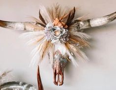 Western cow decor ,skull decor, custom Longhorn Skull Door Hanger, Orange Western Wedding, Longhorn Skull Decor, Boho Western Living Room, Western Living Room Decor, Western Skull