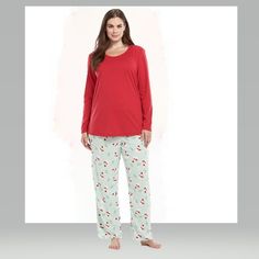 Womens Pajamas Condition- New With Tags Made By- Jockey Color- Red/Green Size- 1x You'll Love The Sweet Style Of These Women's Jockey Winter Snowman Pajamas. The Lightweight Knit Top And Supersoft Microfleece Pants Ensure Endless Comfort, Night After Night. 2-Piece Set Includes: Top & Pants Top: Scoopneck, Long Sleeves Pants: 29-In. Approx. Inseam, Drawstring Elastic Waistband Top: 60% Cotton, 40% Polyester Pants: 100% Polyester Machine Wash Long Sleeve Christmas Loungewear, Christmas Long Sleeve Loungewear Sleepwear, Christmas Long Sleeve Sleepwear Loungewear, Long Sleeve Christmas Lounging Sleepwear, Christmas Long Sleeve Lounging Sleepwear, Christmas Long Sleeve Sleepwear For Lounging, Long Sleeve Sleepwear For Christmas Lounging, Red Christmas Loungewear Top, Womens Christmas Pajamas