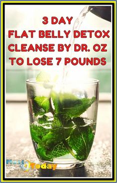 Need To Dr. OZ To Lose 7 Pounds! 3 Day Flat Belly Detox Cleanse! #fatburning #fatburn #detoxcleanse #weightloss Pineapple Water, Natural Colon Cleanse, Pound Of Fat, Lose Pounds, Dr Oz, Detox Cleanse