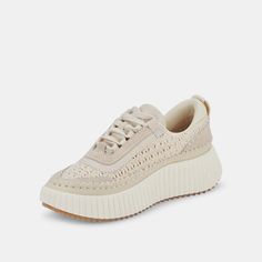 DOLEN SNEAKERS SANDSTONE KNIT – Dolce Vita Braided Sandals, Statement Shoe, Platform Sneaker, Sneaker Collection, Latest Fashion For Women, The Streets, Western Fashion, Sneakers Fashion, Calf Leather