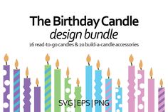 Tall Candle Svg, Candle Designs, Art Elements, Art Birthday, Unique Candles, Designer Candles, Candle Accessories, Pattern And Decoration, Alphabet Illustration