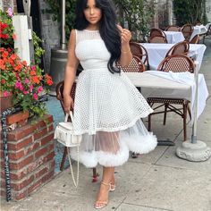 White Tulle Sleeveless Tulle Gown. This Elegant White Dress Features Multiple Layers For A Sophisticated Look. Perfect For Any Occasion, It Will Add A Touch Of Class To Your Style. Perfect For Bridal Shower, Brunch, Tea Party, Engagement Photos And More Party Engagement Photos, Brunch Tea Party, Elegant White Dress, Bridal Shower Brunch, White Tulle, Tulle Gown, Touch Of Class, Sophisticated Look, Engagement Photos