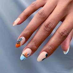 The 12 Best Tropical Beach Nail Designs You Should Try This Summer 202 – ND Nails Supply Tropical Nail Art, Tropical Vacation Nails, Summer Toe Nails, Matte Nails Design