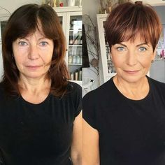 Brown Pixie With Bangs For Older Ladies Pixie Cuts For Older Women, Haircuts For Older Women, Short Curly Haircuts, Hair Pixie, Short Choppy Hair, Summer Dresses For Wedding Guest, Haircut For Older Women, Short Pixie Haircuts, Short Hair Haircuts