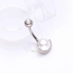 Add some sparkle to your belly button with this Pearlescent Sparkle Crescent Rim Belly Button Ring! The pearlescent finish and crescent rim design are sure to catch the eye and add a touch of playful shine to any outfit. Say goodbye to boring belly button rings and hello to a fun and unique accessory! * Material: 316L Stainless Steel * Bar Size: 14 GA (1.6mm), 10mm (3/8") * Length: 0.9 inch (23mm) * Width: 0.4 inch (10mm) Suitable for * Navel Piercings It is always recommended to know your exact Heavy Sweating, Rim Design, Navel Piercing, Stainless Steel Bar, Button Rings, Belly Piercing, Belly Button Ring, Button Ring, Steel Bar