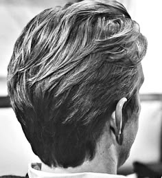 Mens Swept Back Hair, Mens Haircut Back View, Mens Haircut Back, Mens Straight Hairstyles, Short Slicked Back Hair, Side Part Haircut, Swept Back Hair, Medium Length Hair Men, Mens Hairstyles With Beard