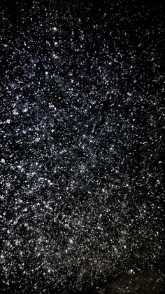 the night sky is full of stars and snow