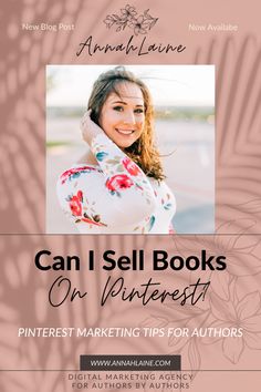 an advertisement for the author's book can i sell books on pinterest?